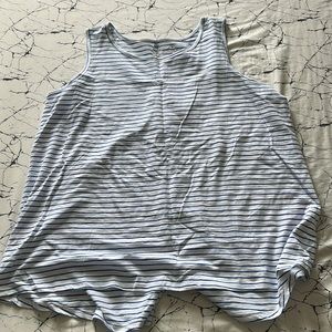 St Johns Bay Blue and white striped Tank Top